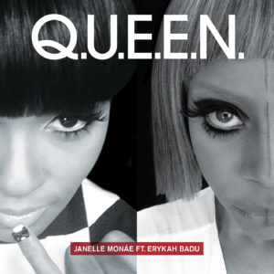 Cover du single QUEEN de Janelle Monae avec Erykah Badu