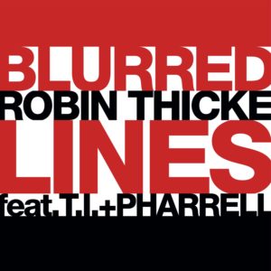 Pochette du single Blurred Lines de Robin Thicke